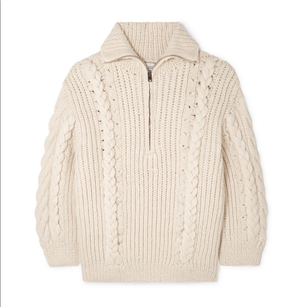 ✨HP✨IRO | Pure Cable-Knit Half Zip Sweater